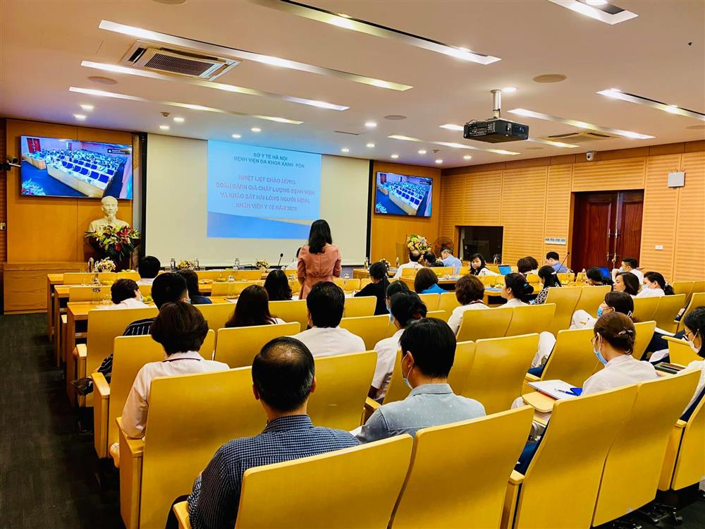 BỆNH VIỆN ĐA KHOA XANH PÔN TIẾP ĐOÀN ĐÁNH GIÁ CHẤT LƯỢNG BỆNH VIỆN VÀ KHẢO SÁT HÀI LÒNG NGƯỜI BỆNH, NHÂN VIÊN Y TẾ NĂM 2020